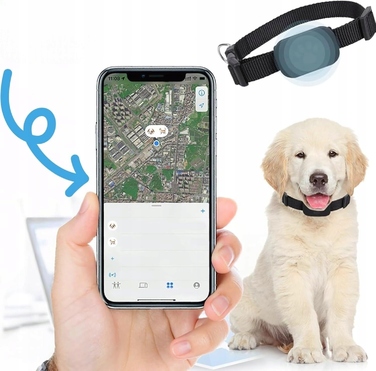 GPS-локатор для котів та собак, трекер на нашийник з підтримкою Apple Find My, iOS та Android