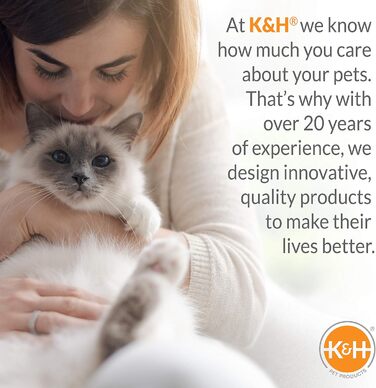 K&H самонагрівальне ліжко-капюшон для котів, хутро, тепле, з капюшоном