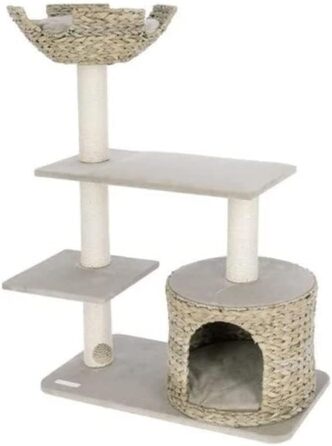 Дряпка для котів Kerbl 81592 Banana Leaf Jade, 70x38x102 см, бежева