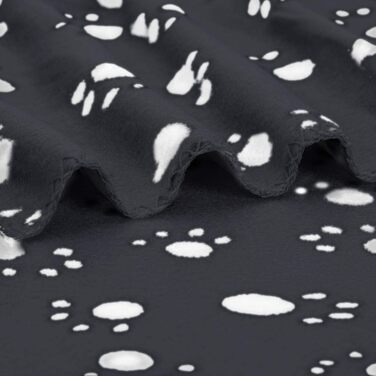 М'яка флісова підстилка для собак та котів Nobleza 75x75 см (120x100 см), чорна, миється