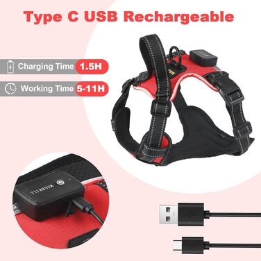 Шлейка для собак Masbri світловідбиваюча, регульована, з ручкою, м'яка, світловідбиваюча, для собак середніх та великих порід, чорно-біла, TC3005B, чорно-біла (M, червона)