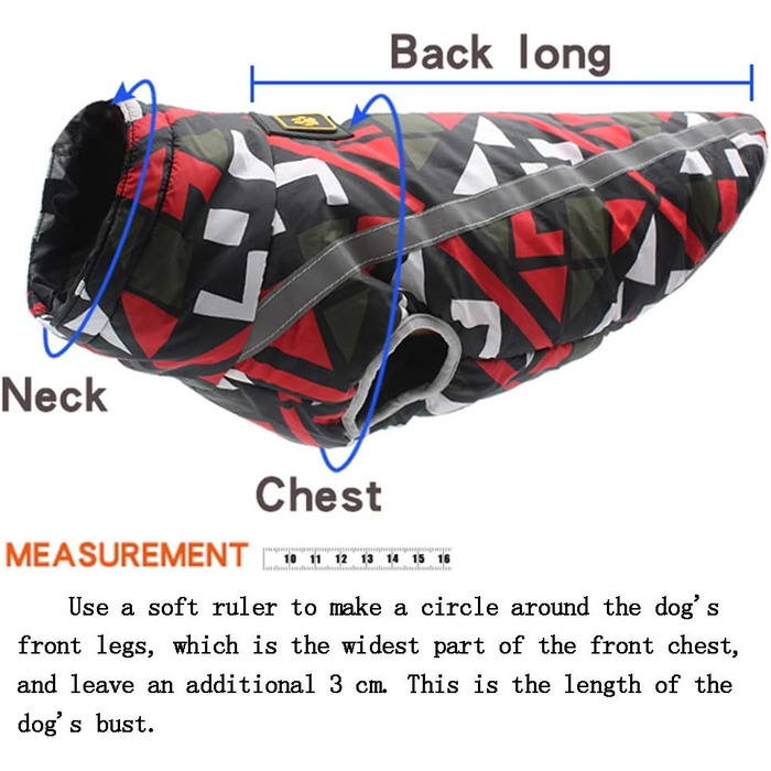 Теплий дощовик для собак, дощовик з отвором для шлейки, спортивний, для активного відпочинку, одяг для собак, комбінезон, жилет для маленьких, середніх та великих собак (5XL, червоний в клітинку)