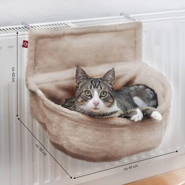 Крісло-гніздо для кота на радіатор - Katzen Kuschelsack (Бежевий)