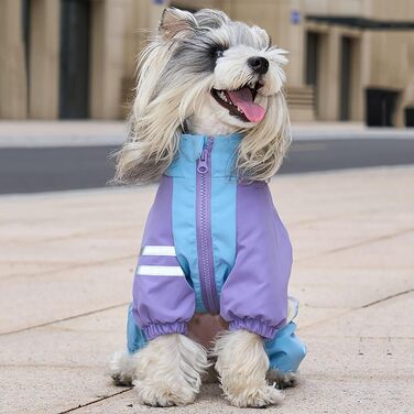 Теплий водонепроникний пуловер для собак з плюшевою підкладкою, світловідбиваючий пуловер для цуценят для прогулянок та походів (Blue, Small)