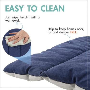 Ліжко для собак CHEERHUNTING, велике, водовідштовхувальне, для кемпінгу та подорожей, темно-синій