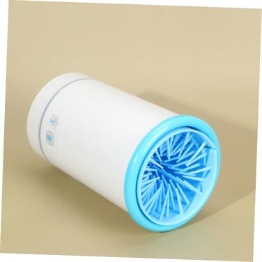 Електричний очищувач лап для тварин HEMOTON з USB-зарядкою та функцією масажу. Ротаційний інструмент для чищення лап. Синій та білий.