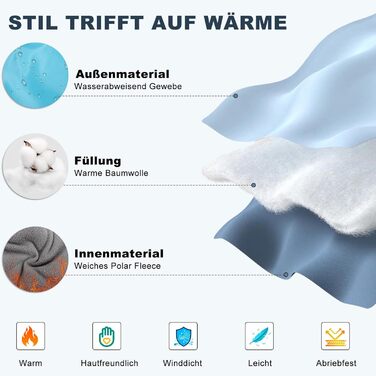 Теплий зимовий одяг для собак FeimaX: флісова куртка з блискавкою, захист від вітру та вологи, для маленьких та середніх собак (Блакитний, L)