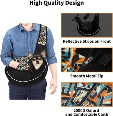 Сумка-переноска для собак 6 кг, портативна, регульована, сітчаста, для прогулянок та подорожей, оранжева