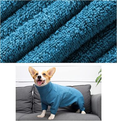 Теплий зимовий комбінезон для собак з полярного флісу, регульований, з блискавкою, для малих, середніх та великих собак.