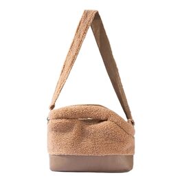 Переноска для собак – м'яка сумка-переноска для маленьких собак, легка та портативна переноска для домашніх тварин, дозволена авіакомпаніями, з сіткою для вентиляції та плечовим ременем, коричнева