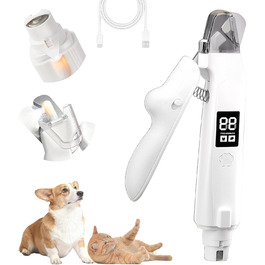 Лампова кусачка для нігтів Yagerod LichtSchere Pro 2-в-1 – безпечна догляд за лапками без страху. Точне освітлення показує, де починається чутлива зона (зелений).