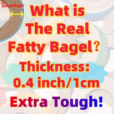 ToughRight Fatty Chew Bagels для папуг – міцна, яскрава іграшка з картону для пошуку корму, жування та гри – підходить для корел, какаду, ара, жако та схожих папуг