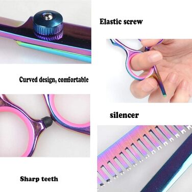 Набір для стрижки тварин QUNINE: професійні ножиці, тример, гребінець для собак та котів