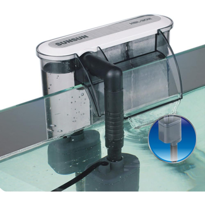 Фільтр для акваріума SunSun HBL-803 Hang On, 500 л/год, 6 Вт, до 150 літрів