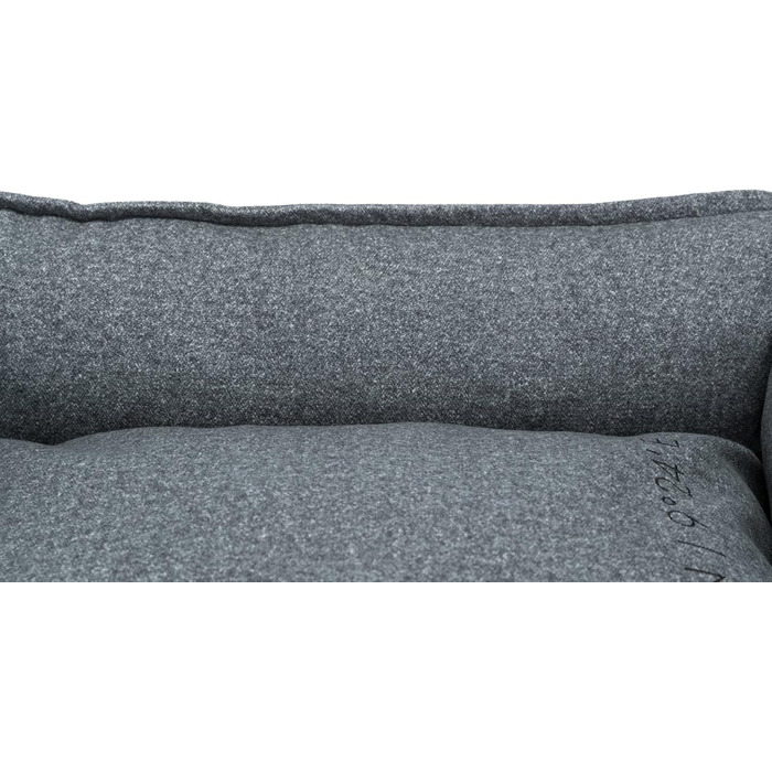 TRIXIE міцне та якісне ліжко для собак BE NORDIC Föhr Soft, прямокутне, 100×80 см, сіре
