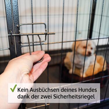 Вольєр-загін для собак Zooprinz 100 см – міцна металева огорожа для цуценят і великих собак, для дому та вулиці