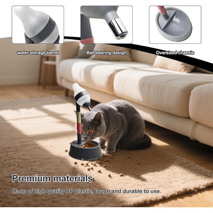 Автоматичний диспенсер для води iFCOW для котів та собак, регульована висота, знімний стрижень, автоматичне годування