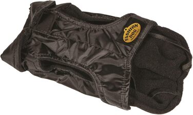 Елегантний теплий дощовик для собак породы боксер, чорного кольору, 65 см