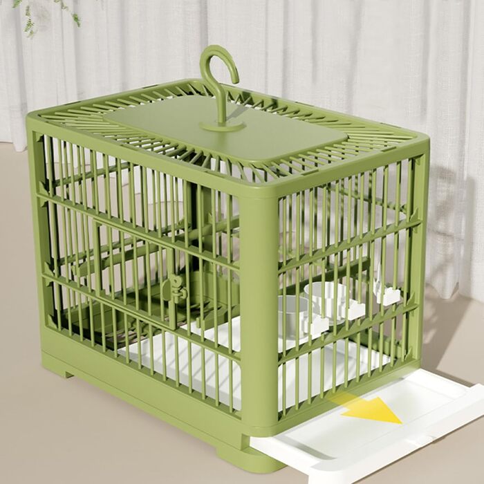 Транспортний ящик Vogeltransportbox для птахів: переноска для хвилястих та корели, з висувною шухлядою, 32 x 25 x 13 см