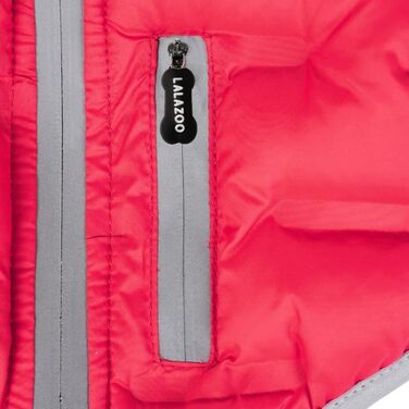 Водонепроникна тепла куртка для собак 2-в-1 з інтегрованою шлейкою - Зимова куртка для собак з відбиваючими елементами, вітронепроникна та легка, ідеальна для осені та зими, червона, розмір L