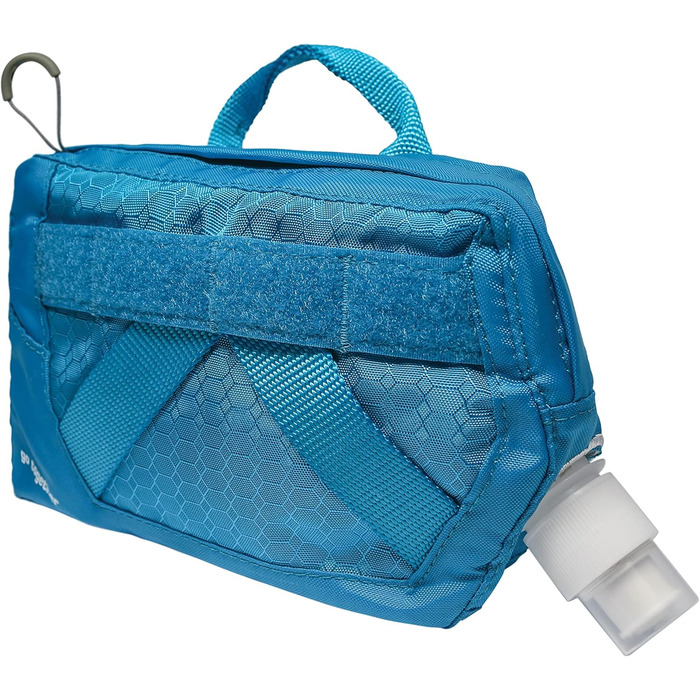 Водна пляшка для собак Kurgo RSG, знімний чохол, сумісна з MOLLE, кріплення для службового нашийника, блакитна, універсальний розмір