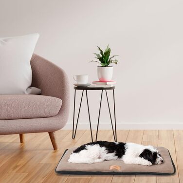 Килимок для собак Ferplast - м'яке ліжко-софа для середніх собак, чорний (57 x 38 x 3,5 см)