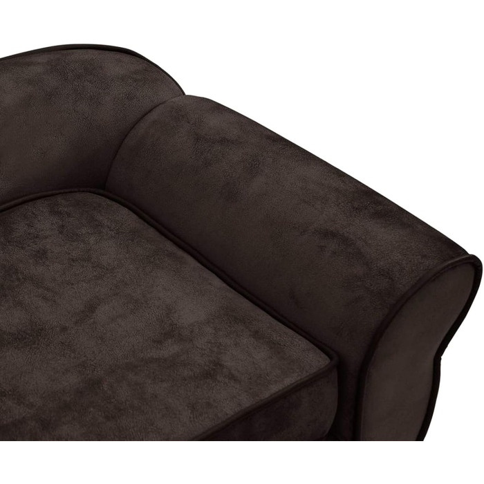 Диван для собак Tidyard: м'який лежак для домашніх тварин, коричневий, 72x45x30 см