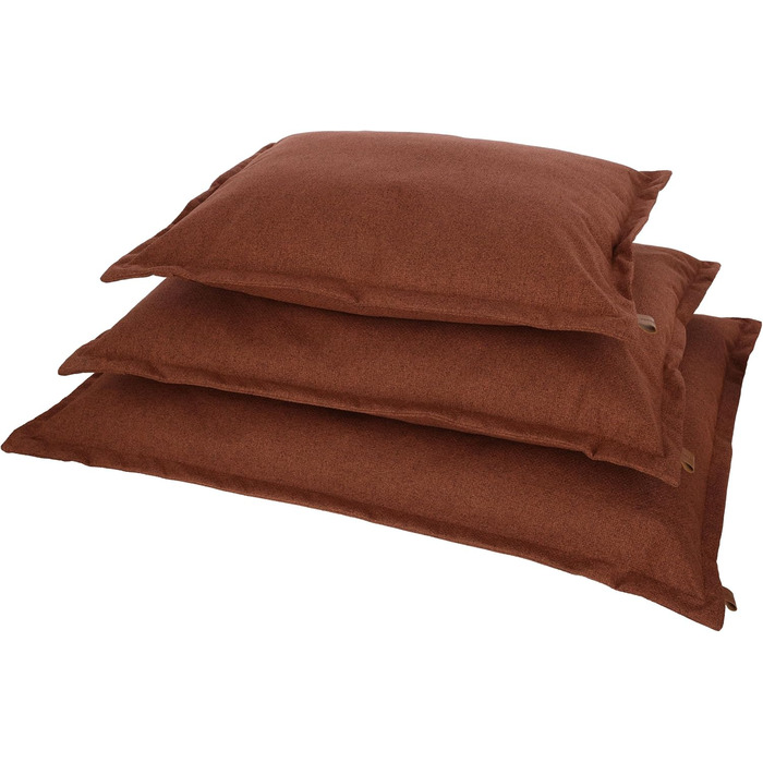 Матрац для собак Kerbl Oliver з піною з пам'яті, ортопедичний, для собак з проблемами суглобів, знімний чохол, виготовлено в Італії, коричневий, 80x50x8 см