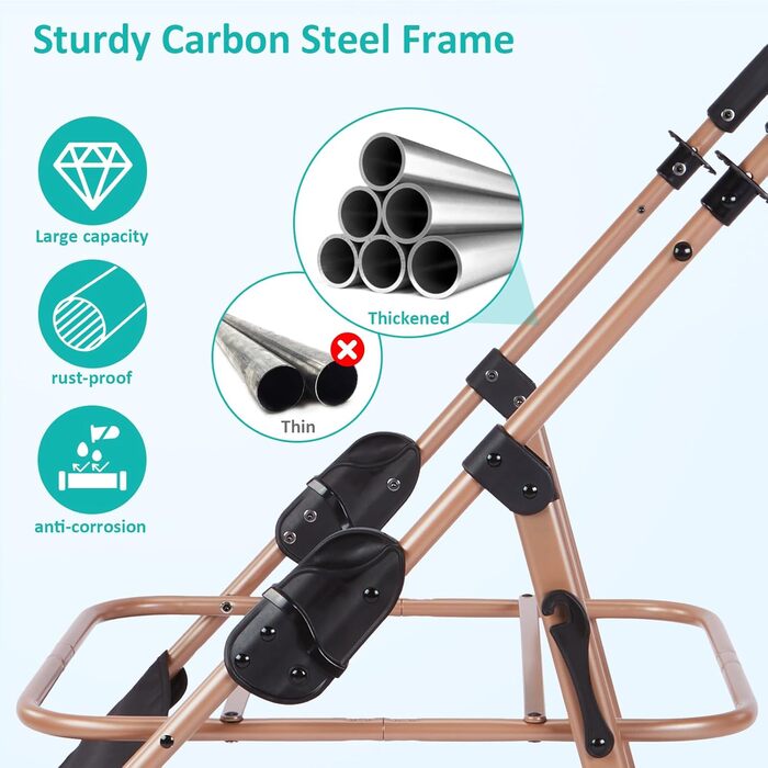 Візок для собак Ownpets - 3в1, для собак середніх порід (до 30 кг), блакитний, з автотранспортною коробкою, поворотні колеса та амортизація