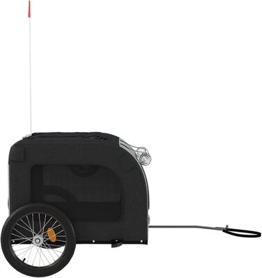 Фahrрадіаnгeр для собак Сірий та Чорний, Oxford-Gewebe & Eisen, Модель 93839