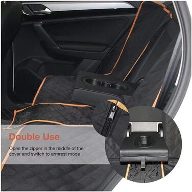 Захист для заднього сидіння автомобіля для собак Volkswagen Tiguan (2016+), вологостійкий, антиковзний, захист від подряпин