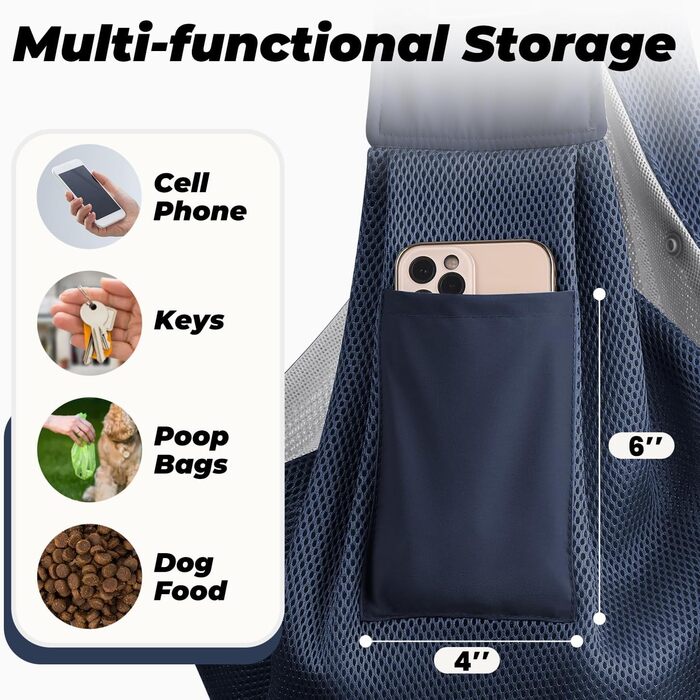 Сумка-переноска для собак та котів, блакитна, для подорожей