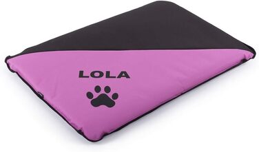 Водонепроникна лежанка для собак, миється, для великих, середніх та маленьких собак, внутрішнє та зовнішнє використання, міцна, розмір S (75 x 50 x 6 см, Malve)