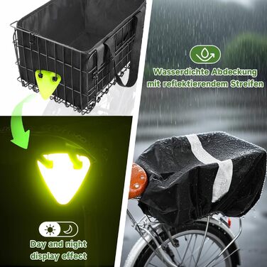 Знімний задній кошик для велосипеда, складний кошик на багажник, великий кошик для велосипеда, шкільний рюкзак, E-Bike, кошик для собак, сірий