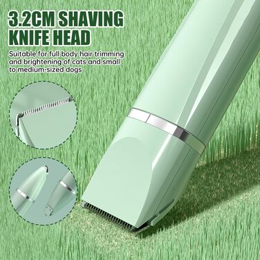 Набір для догляду за шерстю Petstyle Pro: 4 насадки, тиха машинка для собак, грумінг