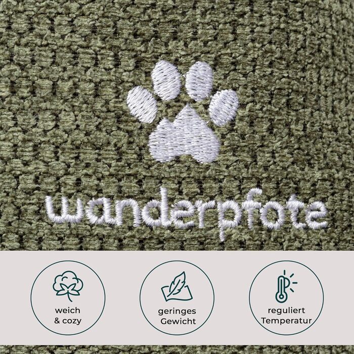 Ортопедичне собаче ліжко для подорожей з практичною сумкою – сертифікована якість OekoTex та GSR (M, Зелений)