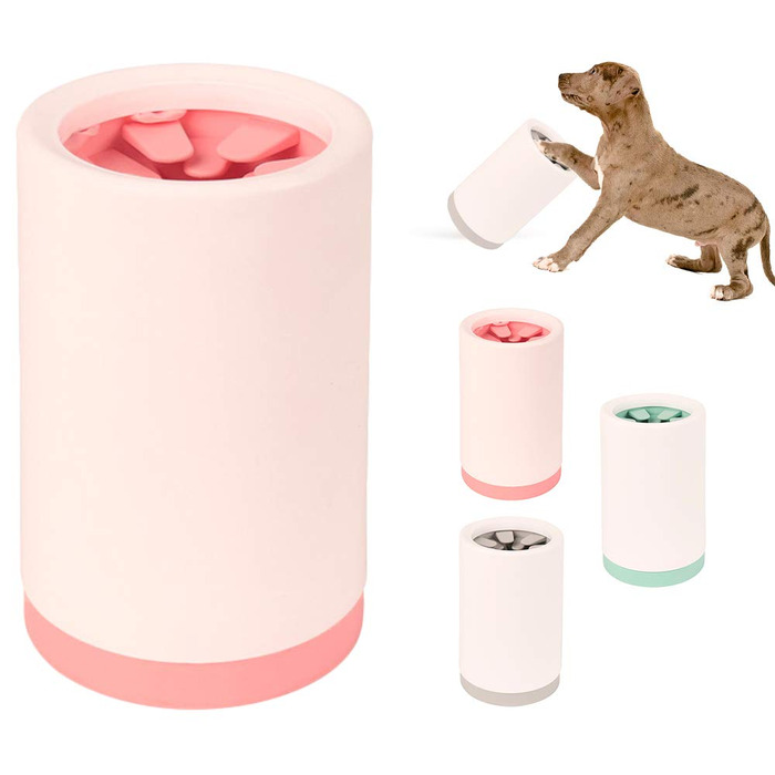 Очисник лап для тварин: мийка лап для собак та котів з м'якого силікону, портативна, 14,9 x 9,6 см