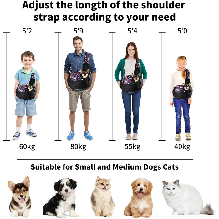 Червона переносна сумка-переноска для собак та котів Lyneun 6 кг, дихаюча сітка, регульований ремінь для прогулянок