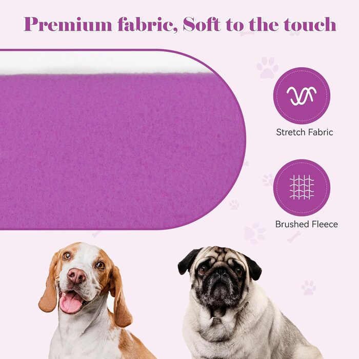 Пуловер для собак маленьких порід, теплий флісовий пуловер з капюшоном та кишенею (колір: коричневий, розмір S; фіолетовий, розмір M)