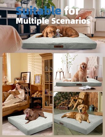 Ліжко для собак Sytopia XXL, водовідштовхувальне, кошик, 59 кг, для великих собак, для дому та вулиці, світло-сірий, 127 см, XX-Large