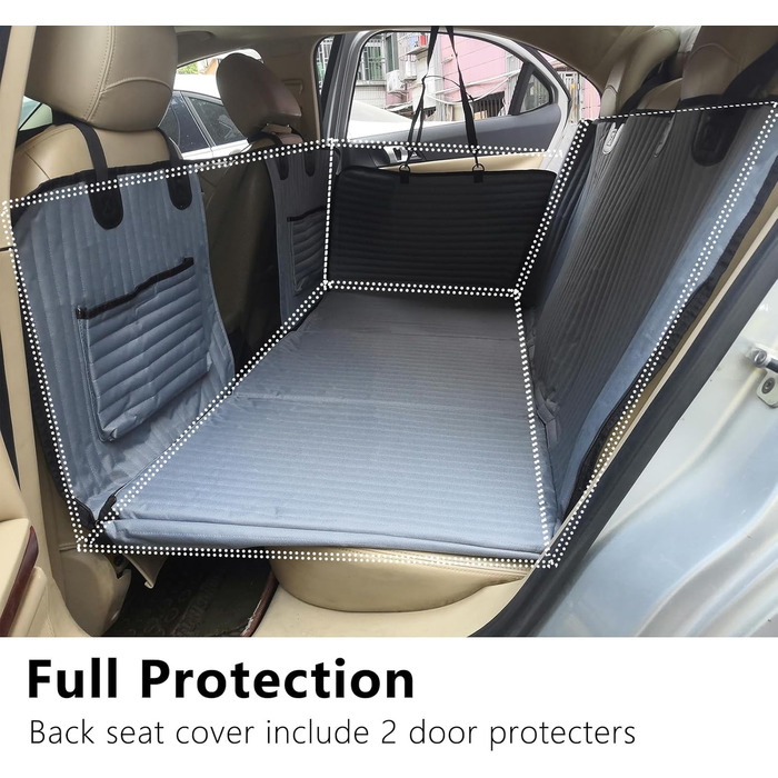 Подовжувач для заднього сидіння автомобіля для собак YMT-18, чохол на сидіння, наповнювач для заднього сидіння, не надувний, килимок для кемпінгу в автомобілі, ліжко, гамак для собак у вантажівці, SUV (Сірий)