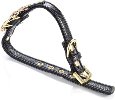 Нашийник шкіряний для собак та котів, регульований, розмір XS, рожевий (S, чорний)