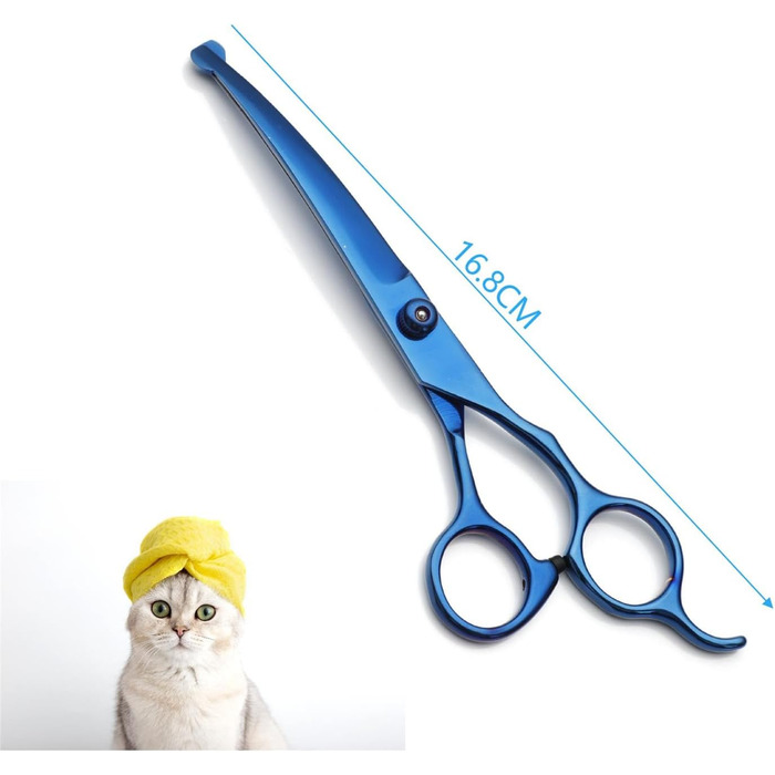 Професійна 5-в-1 фен для грумінгу собак: ножиці з нержавіючої сталі, безпечні закруглені кінці, прямі та філігранні ножиці, ножиці для стрижки шерсті та зубів, гребінець