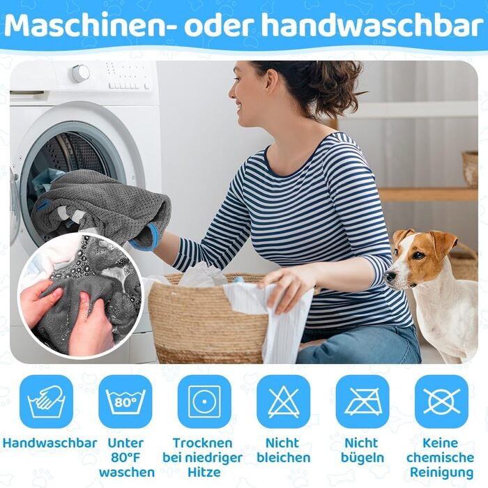 Рушник для собак SowTon - надпоглинутий, сірий (L)