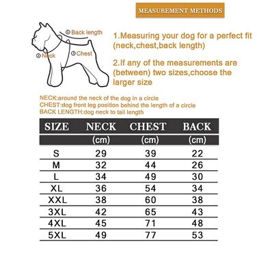 Тепла куртка для собак, водонепроникна, для маленьких та середніх собак, розміри S-5XL