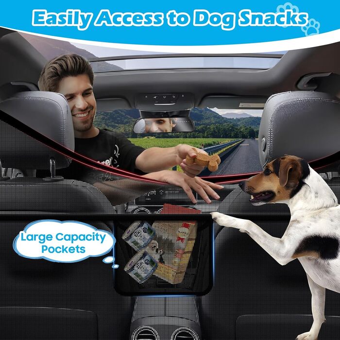 Автомобільна перегородка для собак, 156 см, бар'єр між переднім та заднім сидінням, для SUV, великих авто та пікапів