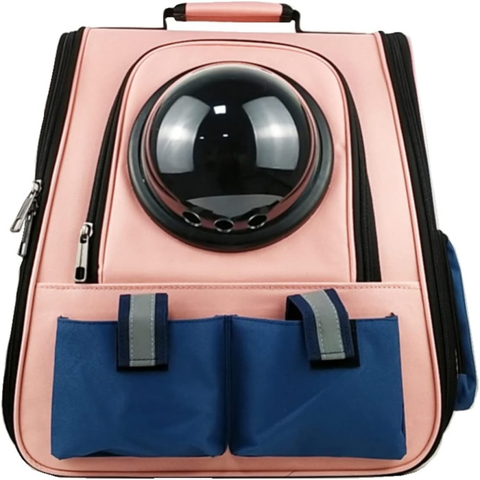 Рюкзак для собак і котів PETCUTE - дихаючий, для подорожей, до 7 кг, рожевий