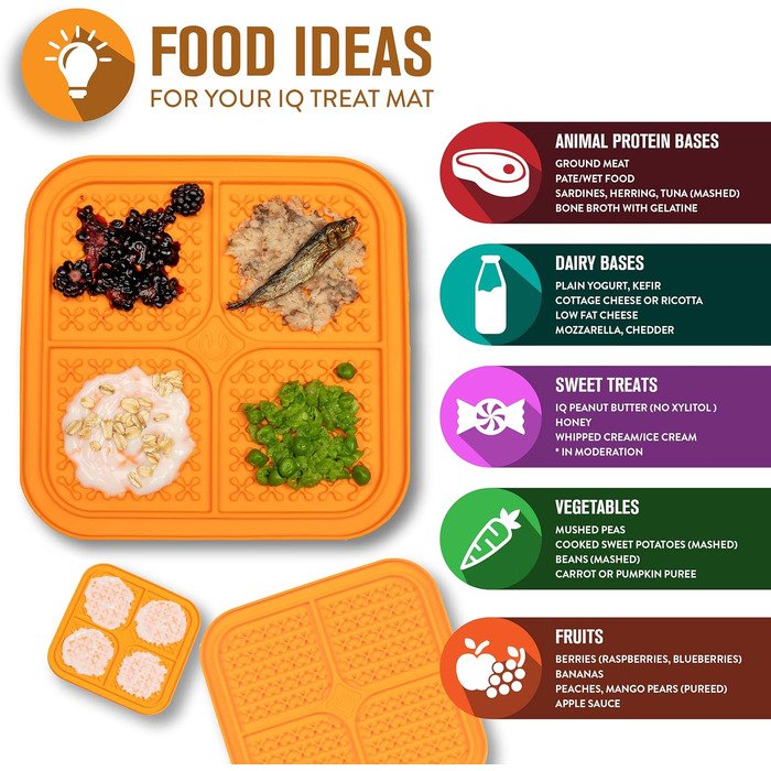 IQ-іграшка для собак та котів Hyper Pet: килимок-лежанка для повільного годування, пазл-лежанка, оранжевий, великий розмір