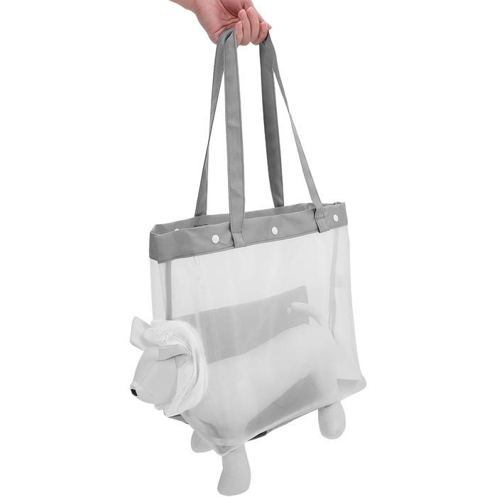 Транспортна сумка для котів та собак ORFOFE з дихаючого сіткоподібного матеріалу, 35x32x18 см, легка та портативна