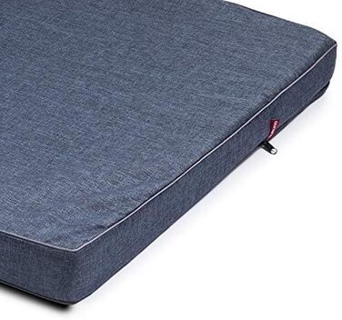Матрац для собак BOUTIQUE ZOO XL 120x100x6 см, синій, кодура, м'який, елегантний, праний, для великих і малих порід